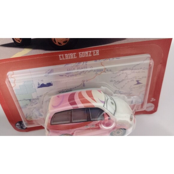 2023 Disney PIXAR Cars On the Road CLAIRE GUNZ'ER clown white/pink/red 1:55 - Picture 3 of 6